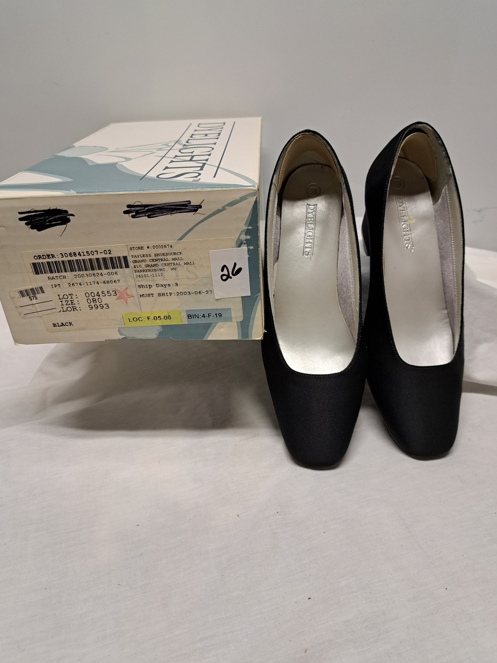 Dyelights Crepe Jane Black Women's Slip-On Pumps - Unbranded